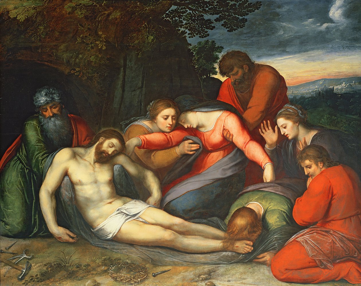 Die Beweinung Christi von Otto van Veen