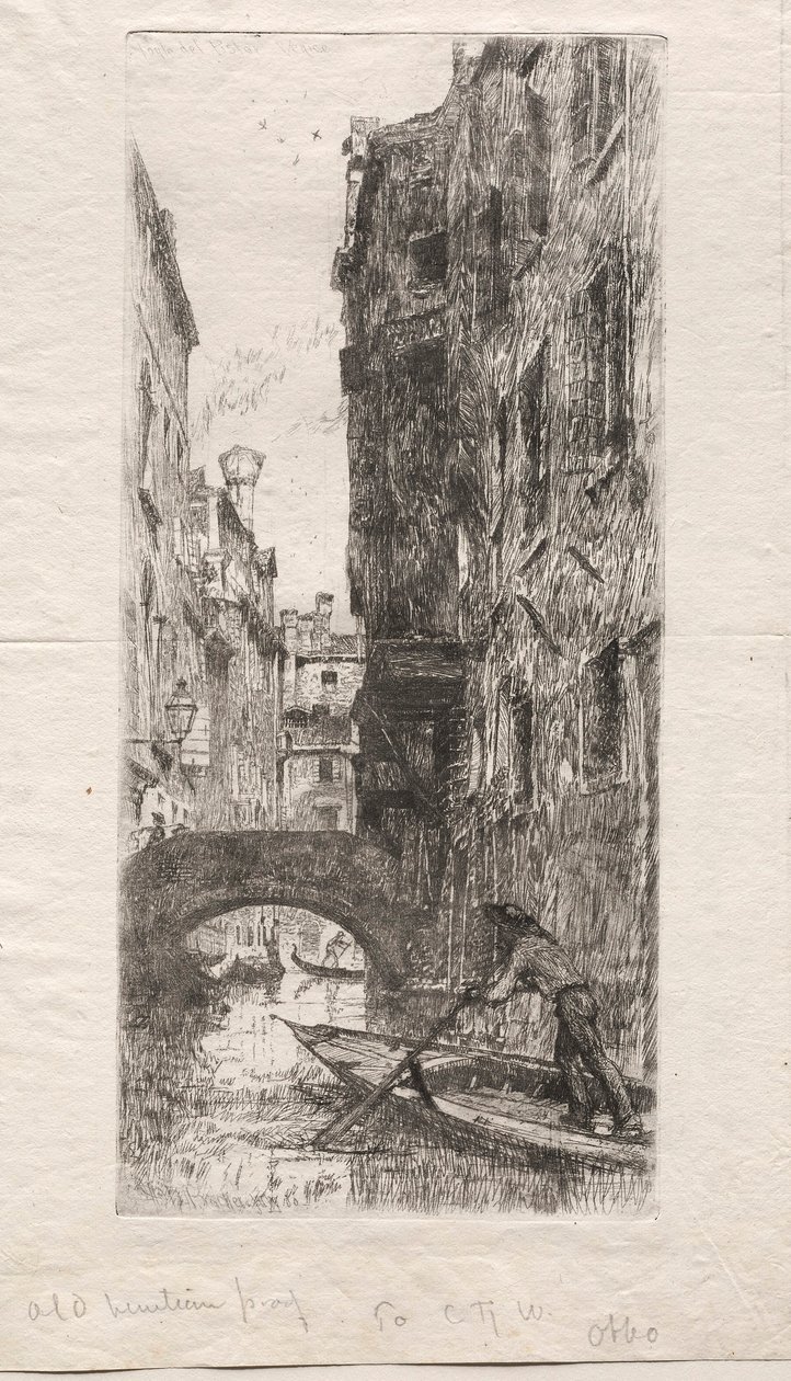Ponte del Pistor, Venedig, 1880 von Otto H. Bacher