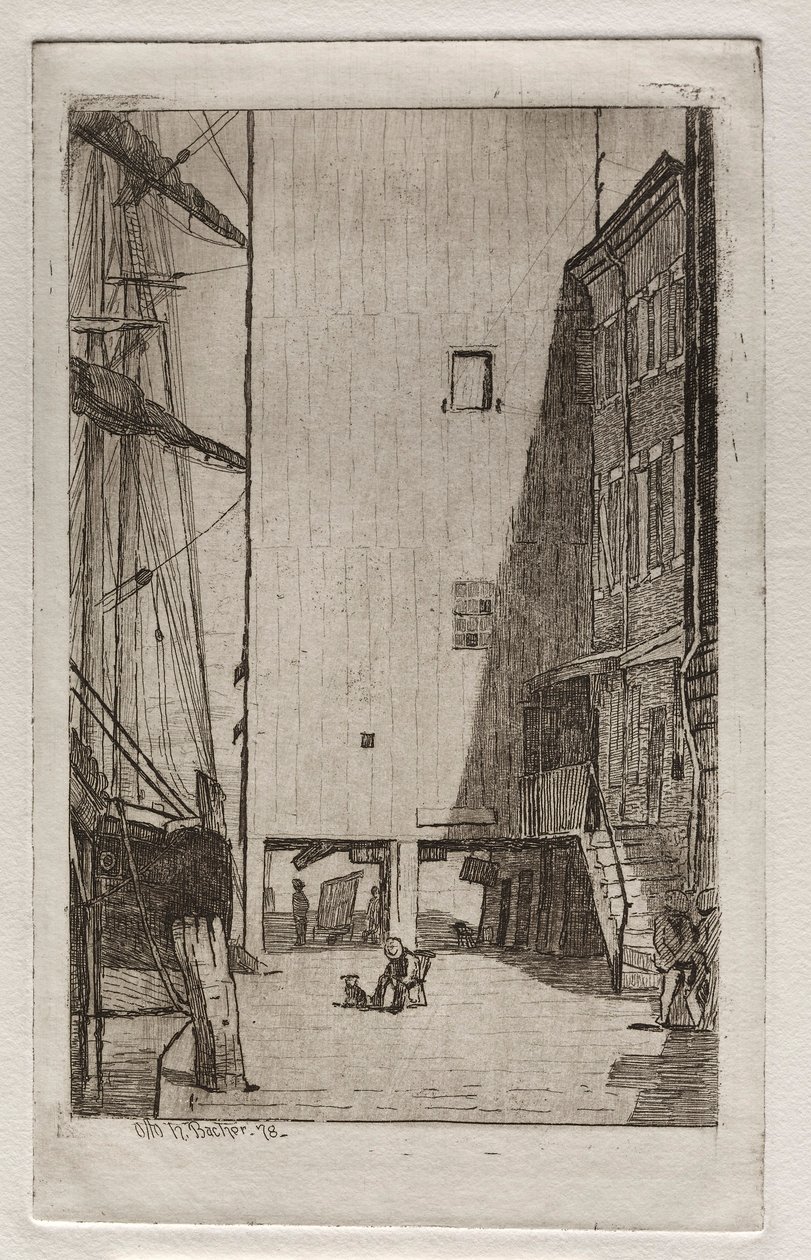Schiff und Aufzug, 1878 von Otto H. Bacher