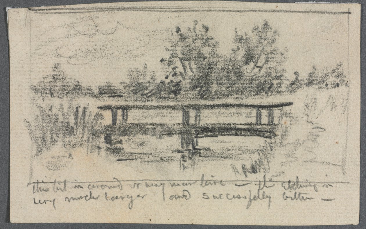 Die Brücke, Schleissheim von Otto H. Bacher