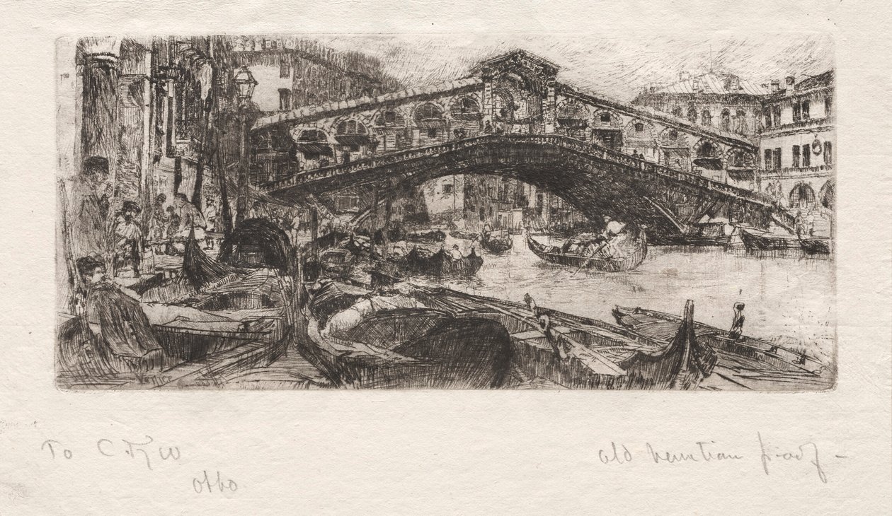 Die Rialto, Venedig von Otto H. Bacher