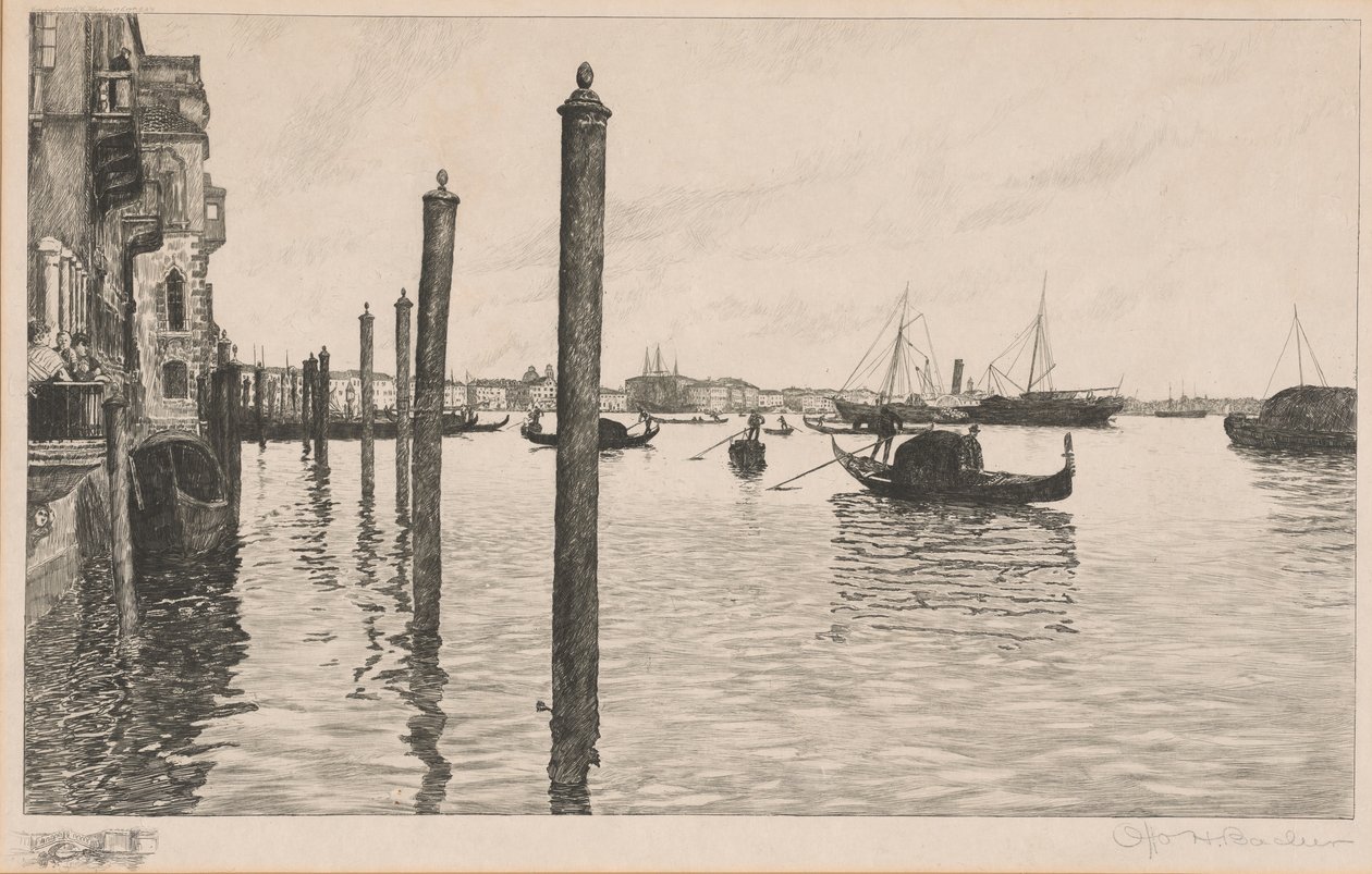 Canal Grande, Venedig von Otto Henry Bacher