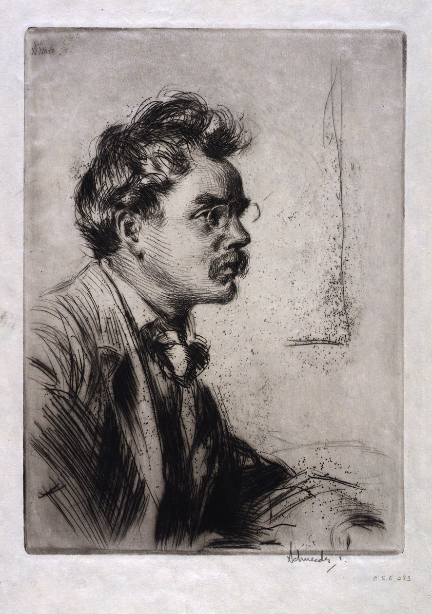 Porträt von B.J.O. Nordfelt von Otto J. Schneider