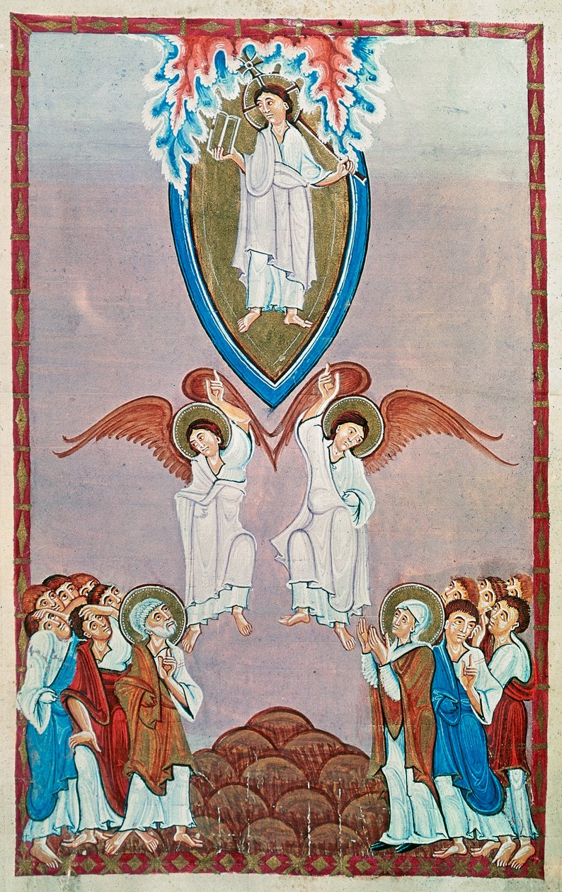 Ms 91 f.96 Himmelfahrt von Ottonian