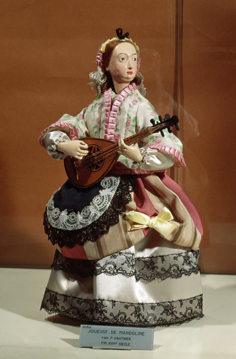 Automat eines Mandolinenspielers (Mischtechnik) von P. Gauthier