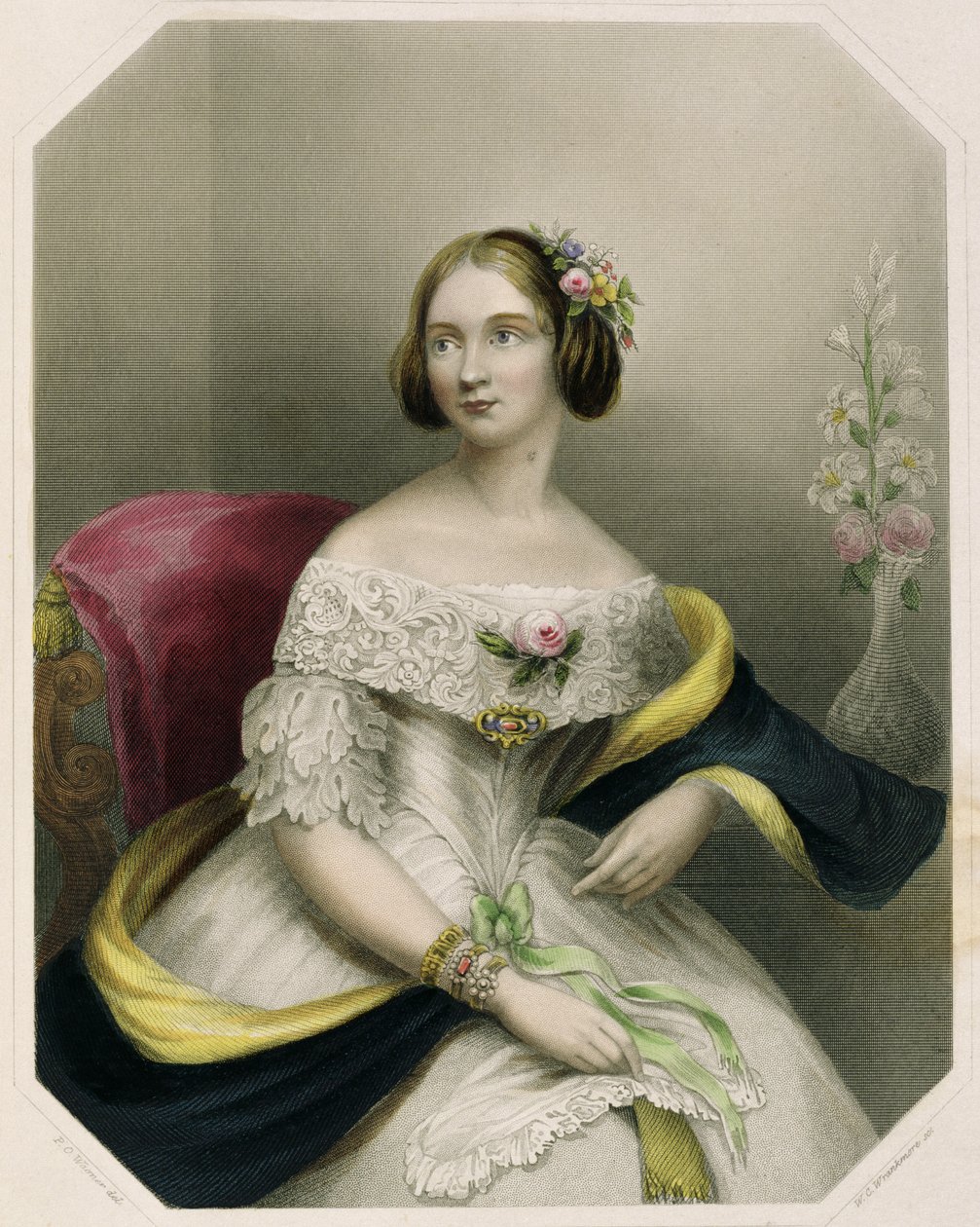 Jenny Lind (1820-70), graviert von W.C. Wrankmore von P.O. Wagner