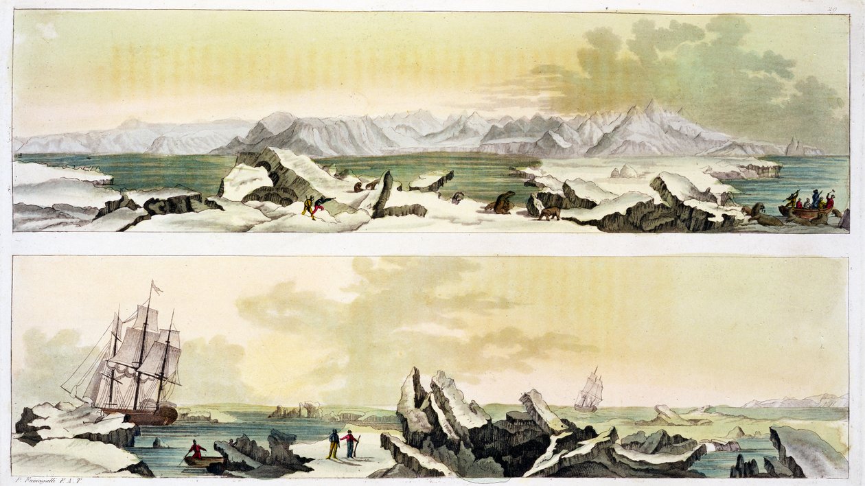 Ansicht von Spitzbergen mit 