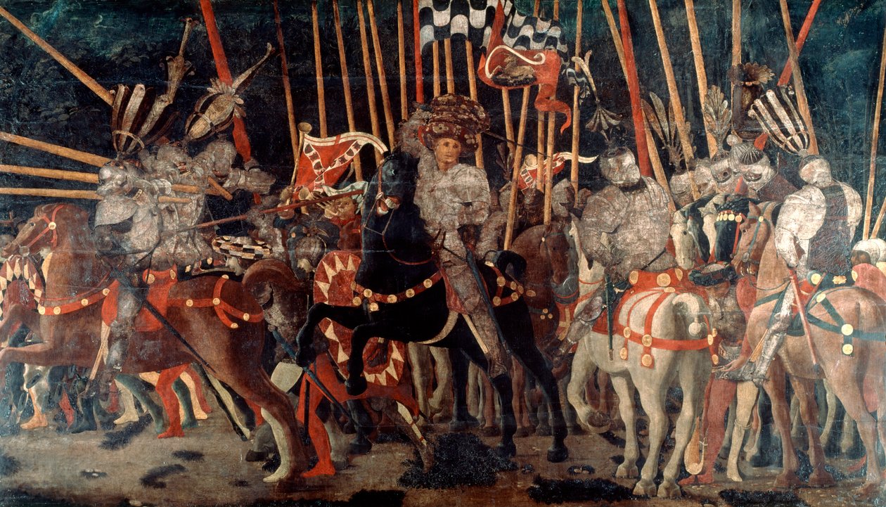 Die Schlacht von San Romano, 1432 ca. 1435-1440 von Paolo Uccello