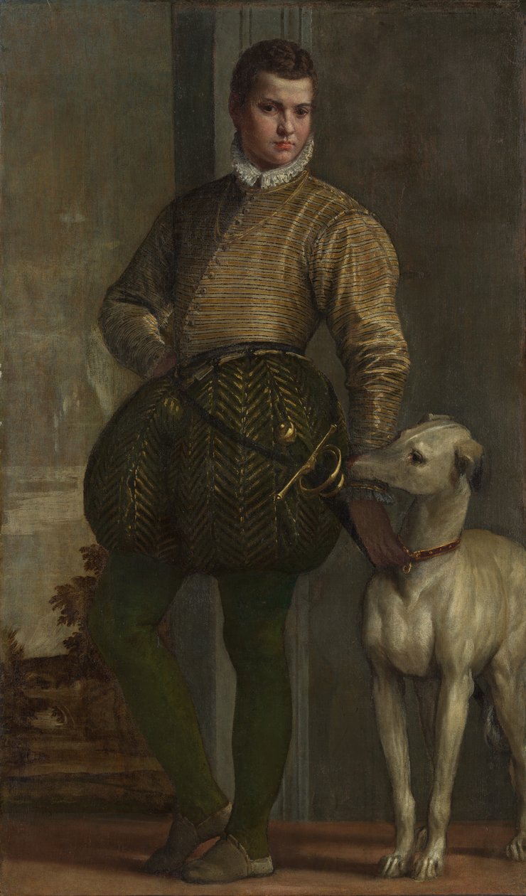 Junge mit einem Windhund, möglicherweise 1570er Jahre von Paolo Veronese