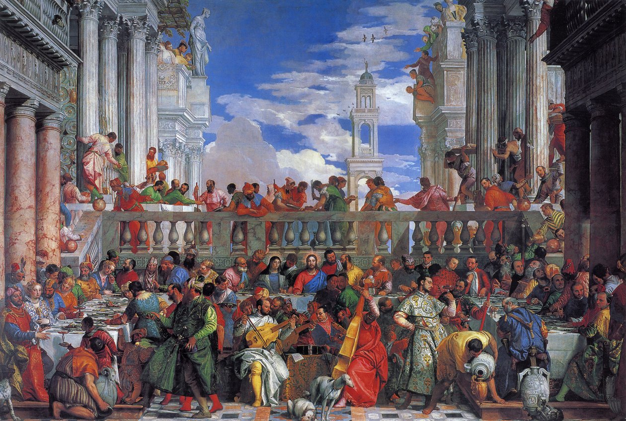 Das Hochzeitsmahl zu Kana, 1563 von Paolo Veronese