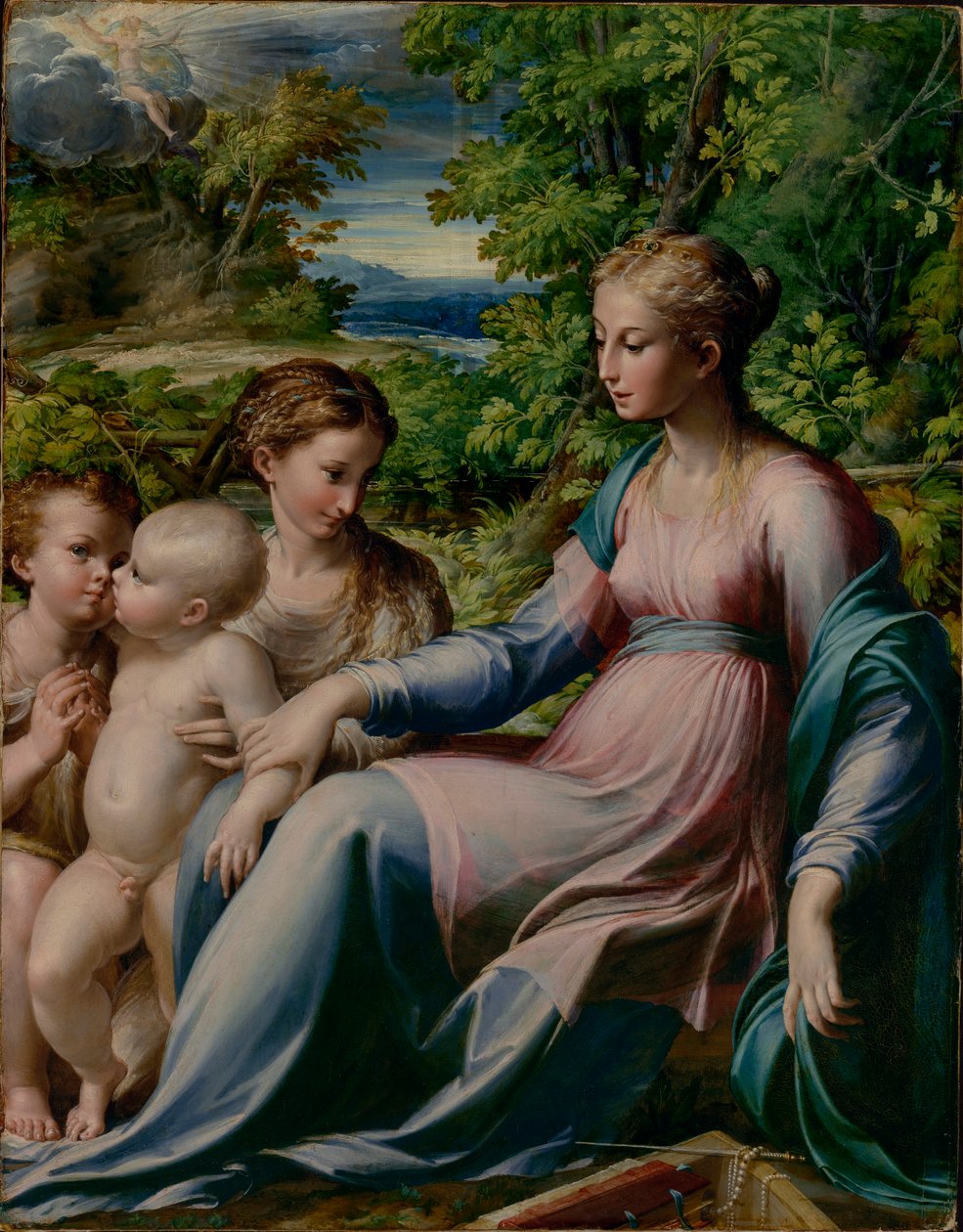 Jungfrau und Kind mit Johannes dem Täufer und Maria Magdalena von Parmigianino