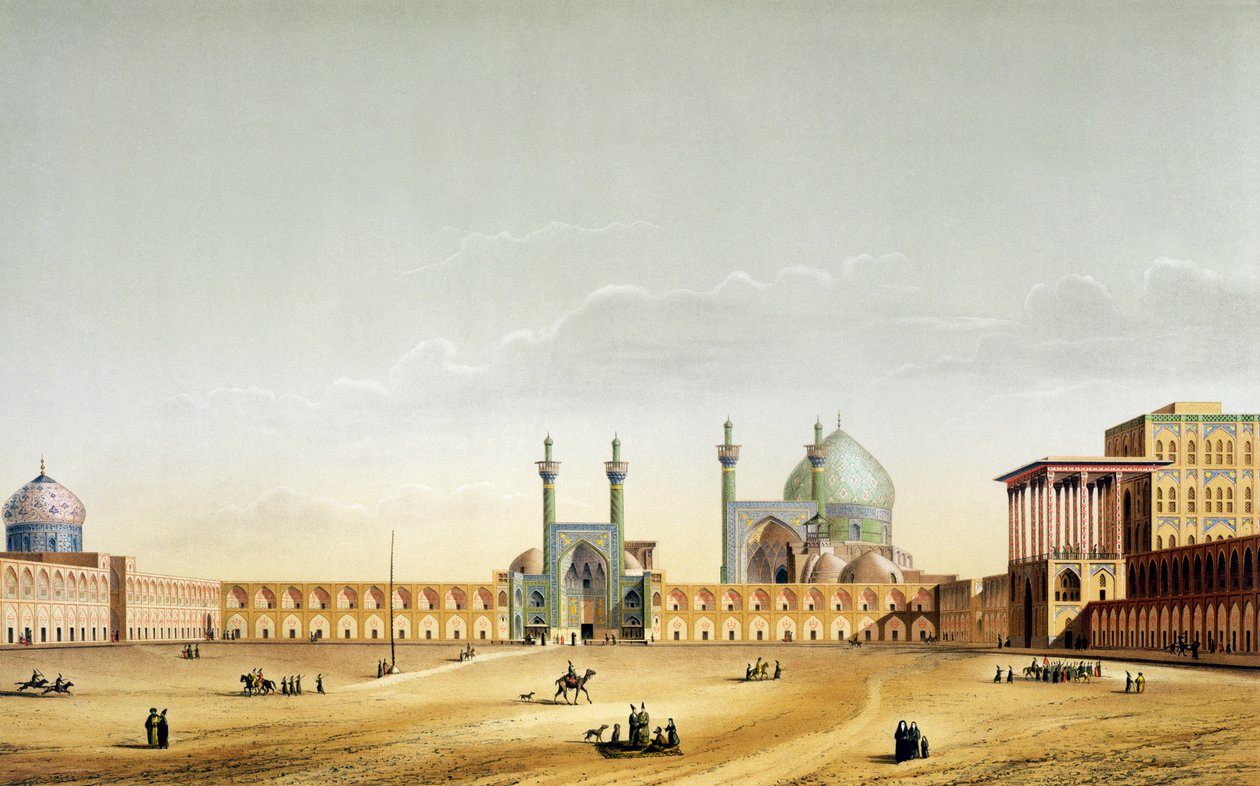 Der Königspalast und die Mesdjid-i-Shah, Isfahan, Platte 6-7 aus 