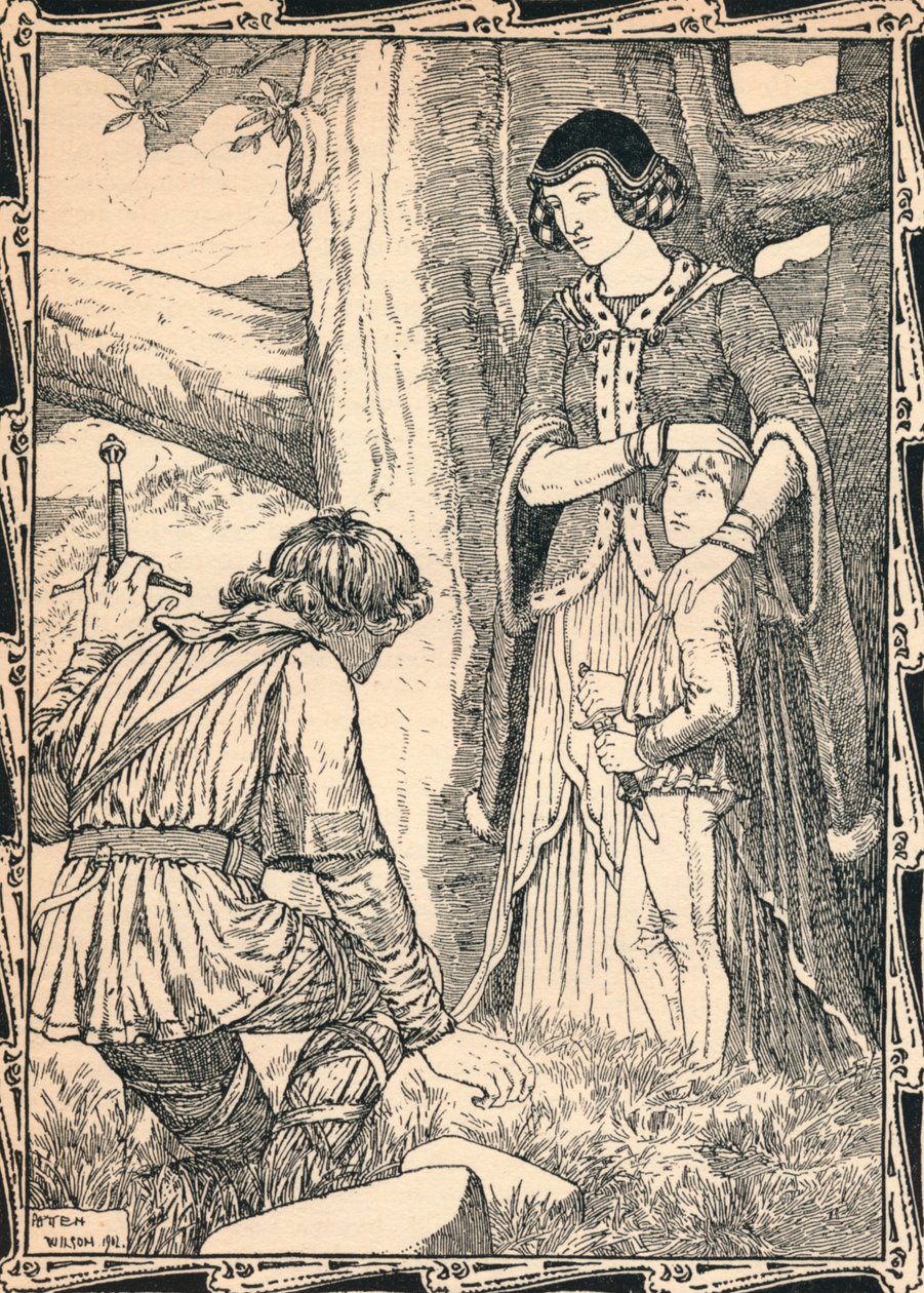 Margarete und der Räuber, 1902 von Patten Wilson