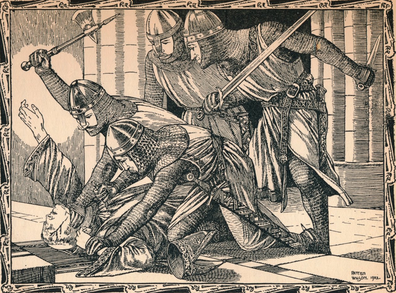 Der Mord an Thomas A. Becket, 1902 von Patten Wilson