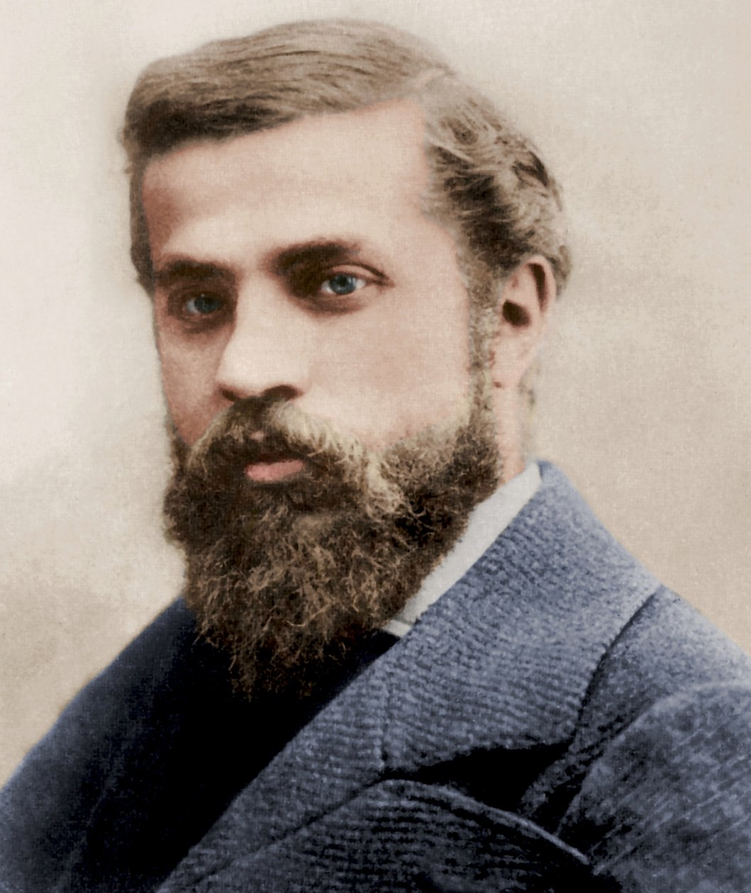 Porträt von Antoni Gaudí, ca. 1878 von Pau Audouard