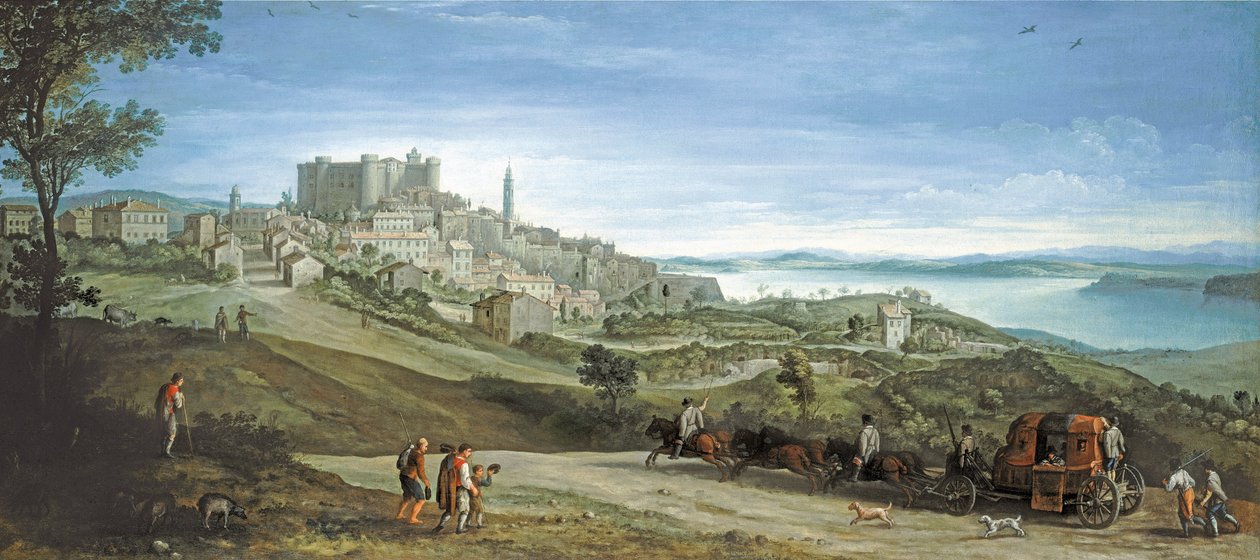 Ansicht von Bracciano von Paul Bril
