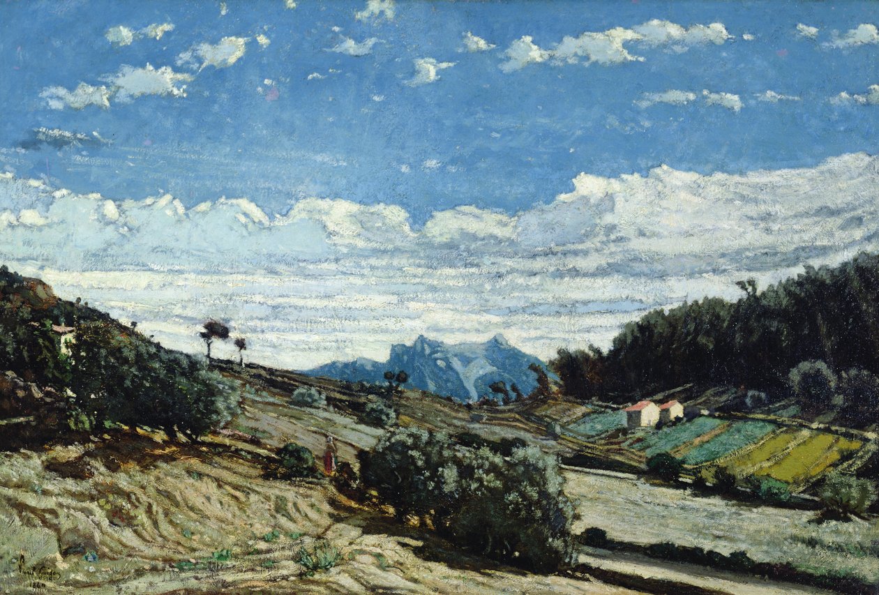 Landschaft in der Provence, 1860 von Paul Camille Guigou