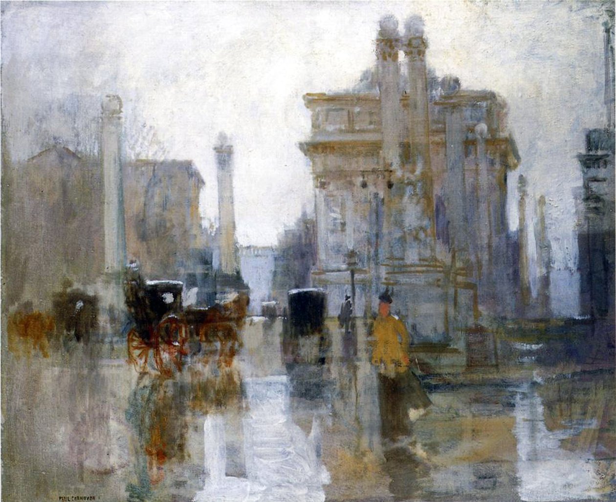 Der Dewey-Bogen, ca. 1900 von Paul Cornoyer