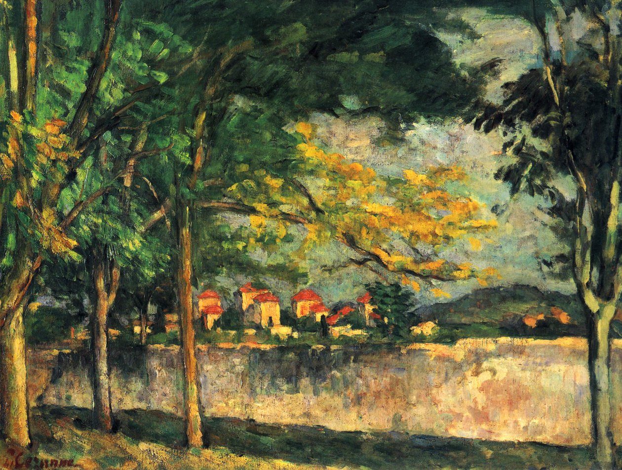 Die Straße von Paul Cézanne