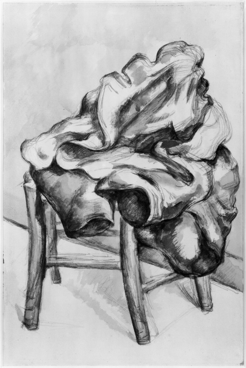 Draperie auf einem Stuhl, 1980-1900 von Paul Cézanne