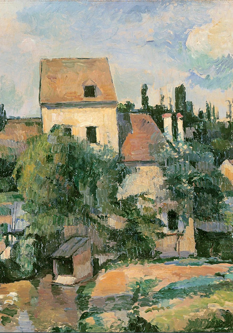 Moulin de la Couleuvre in Pontoise, 1881 (Detail) von Paul Cézanne