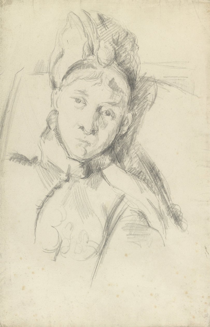 Porträt von Hortense Cézanne-Figuet, der Frau des Künstlers von Paul Cézanne