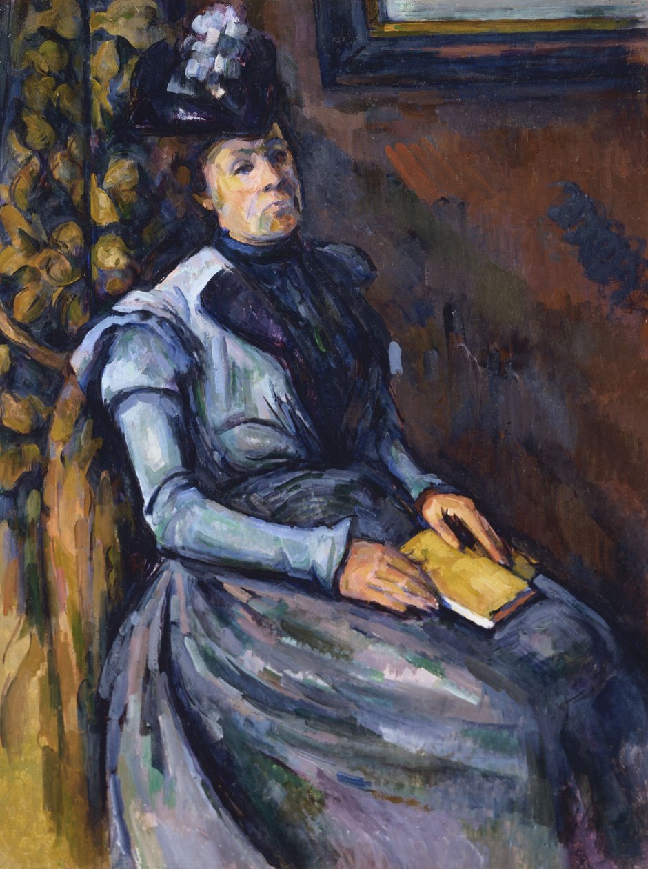 Sitzende Frau in Blau von Paul Cézanne