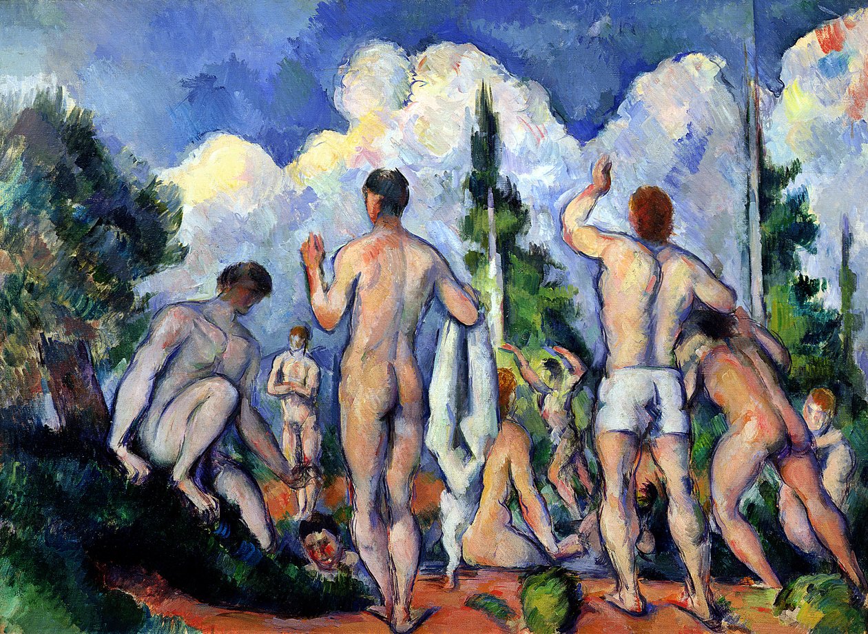 Die Badenden, ca. 1890-92 von Paul Cézanne