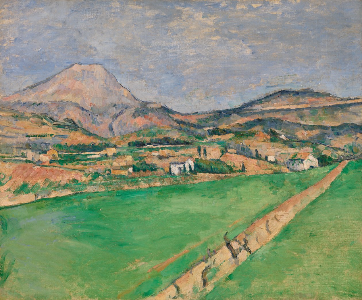 Richtung Mont Sainte-Victoire, 1878-79 von Paul Cézanne