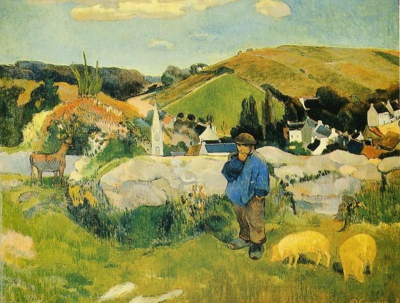 In der Bretagne von Paul Gauguin