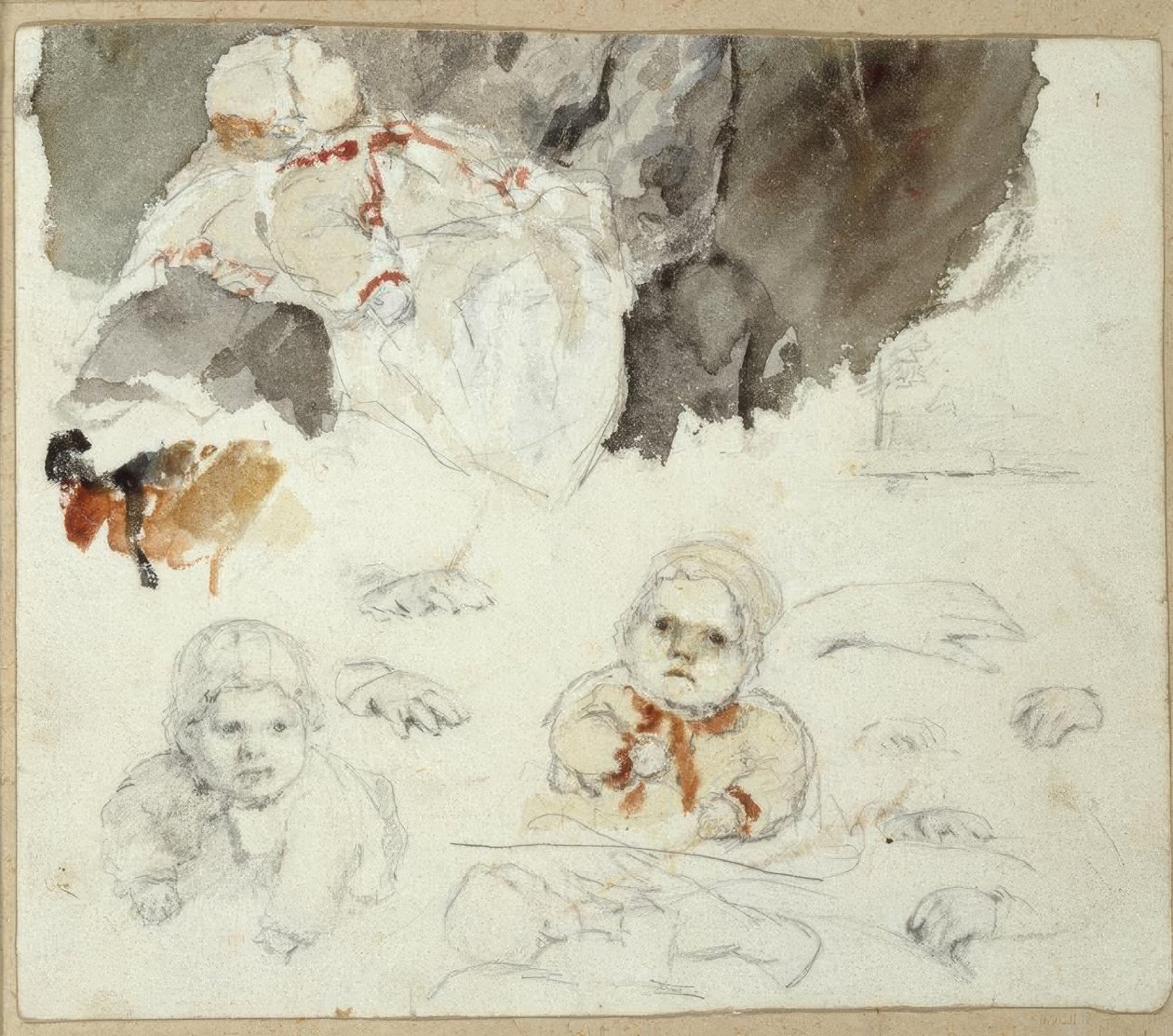 Studie von Kindern von Paul Gauguin