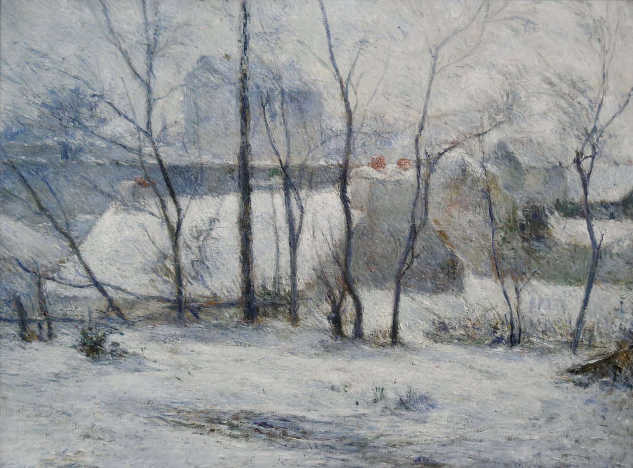 Garten im Schnee, 1879 von Paul Gauguin