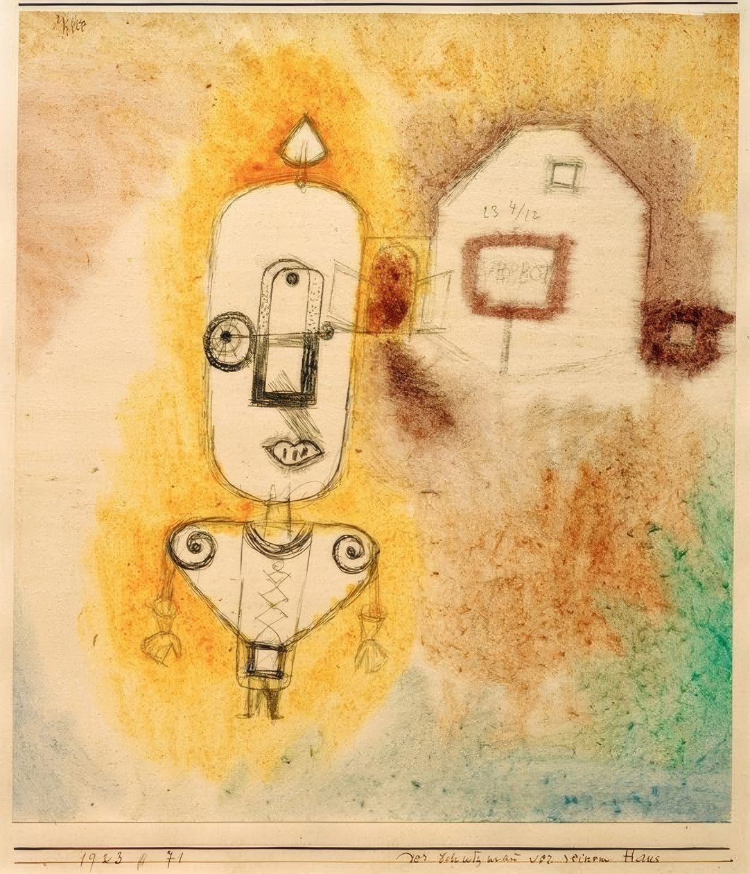 Der Schutzmann vor seinem Haus von Paul Klee