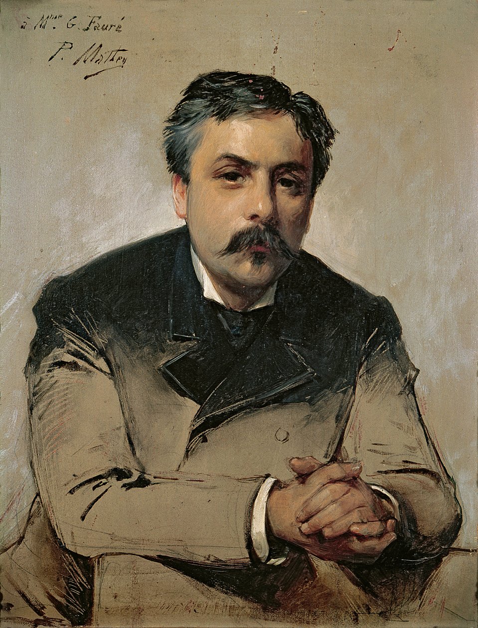 Porträt von Gabriel Faure (1845-1924) von Paul Mathey