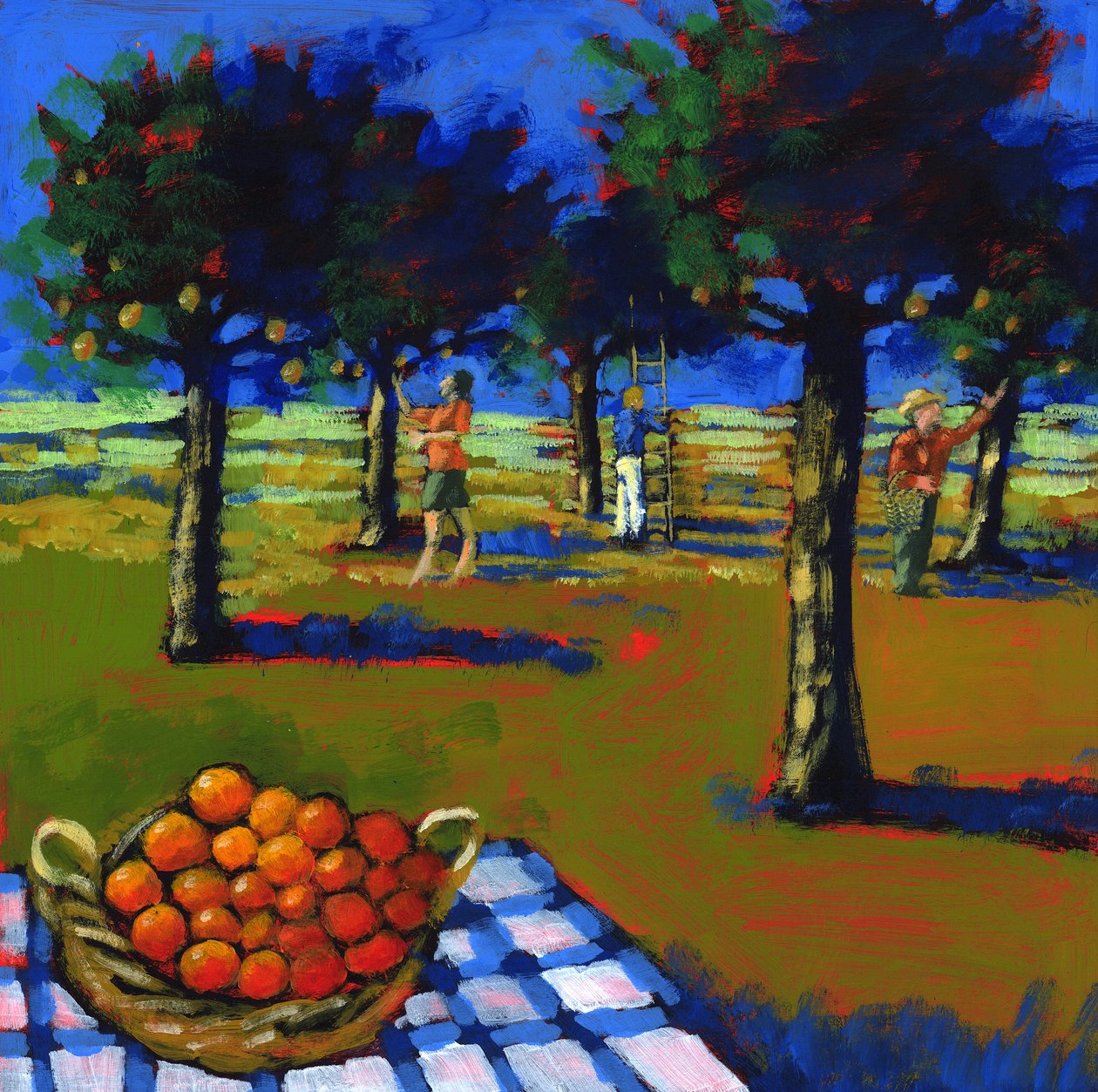 Orangenpflücken, 2008 von Paul Powis