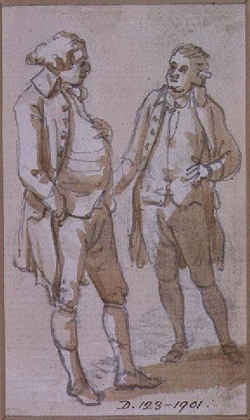 Eine Kostümstudie von Paul Sandby