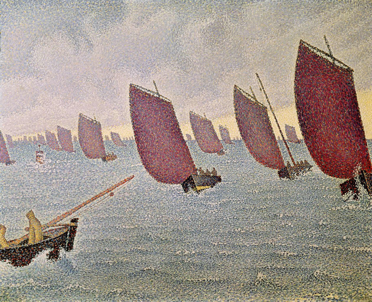 Brise, Concarneau, 1891 von Paul Signac