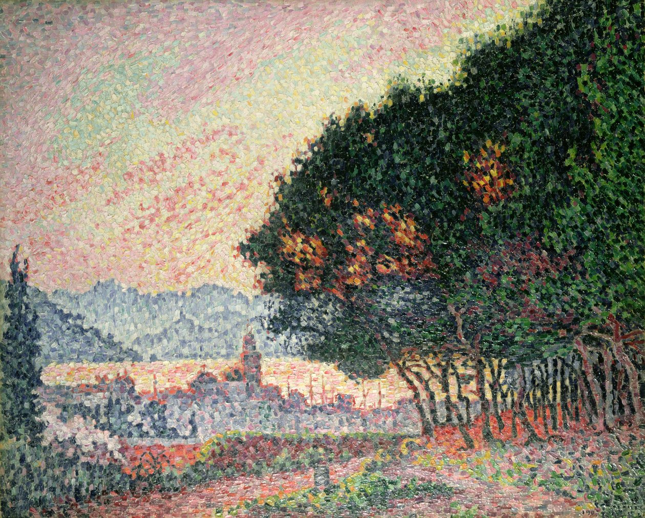 Wald bei St. Tropez, 1902 von Paul Signac