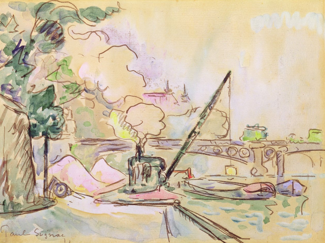 Pont du Louvre, 1928 von Paul Signac