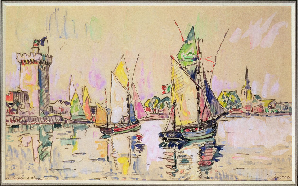 Segelboote in Les Sables-d