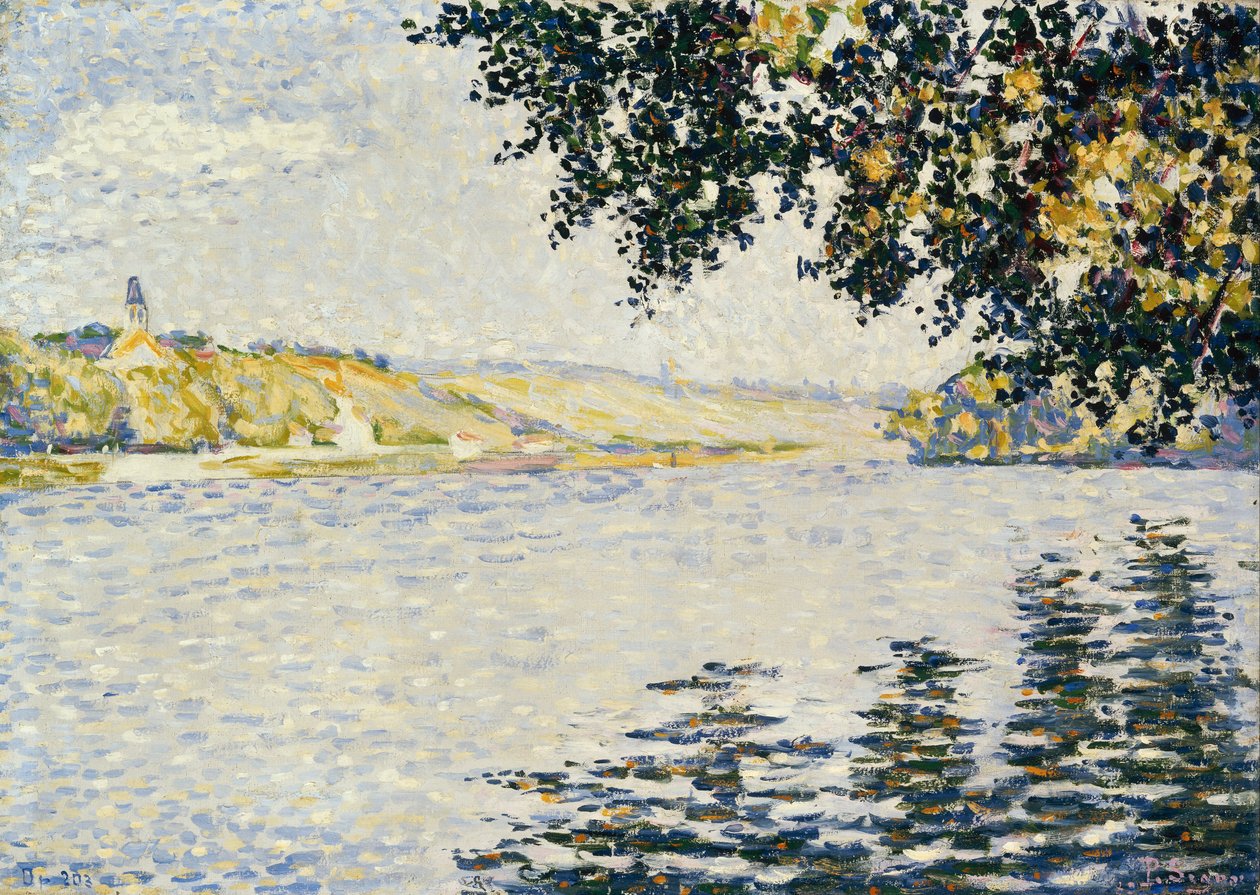 Ansicht der Seine bei Herblay von Paul Signac
