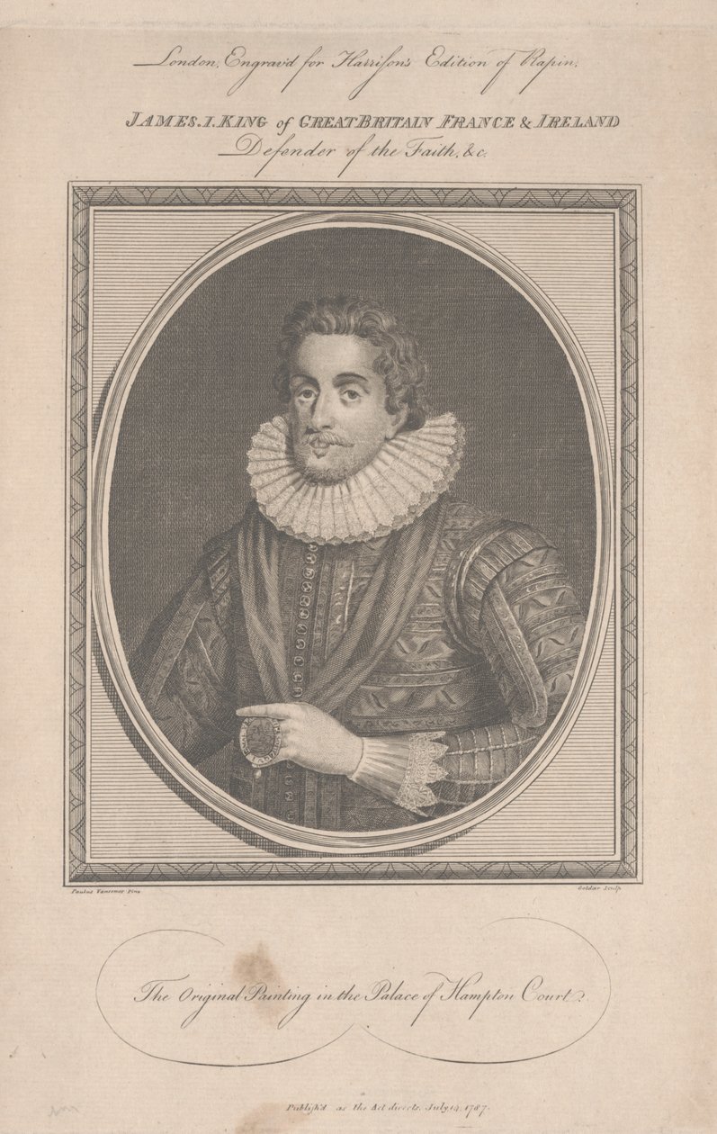 James I, 1787 von Paul van Somer
