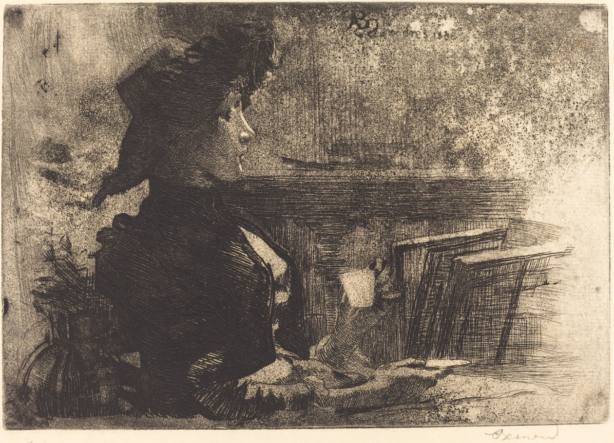 Die Tasse Tee, 1883 von Paul Albert Besnard