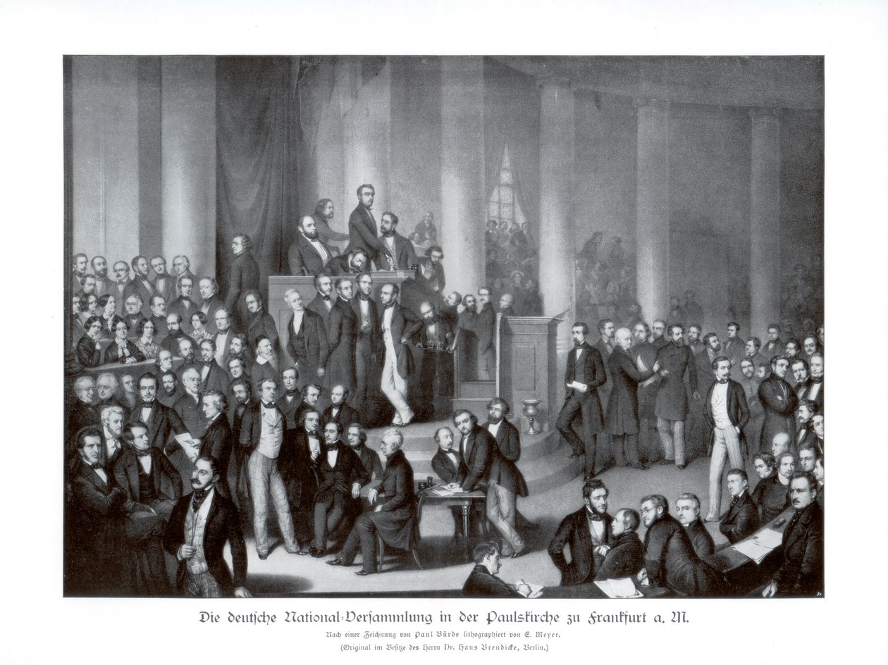 Deutsche Nationalversammlung, Frankfurt, 1900 von Paul Burde