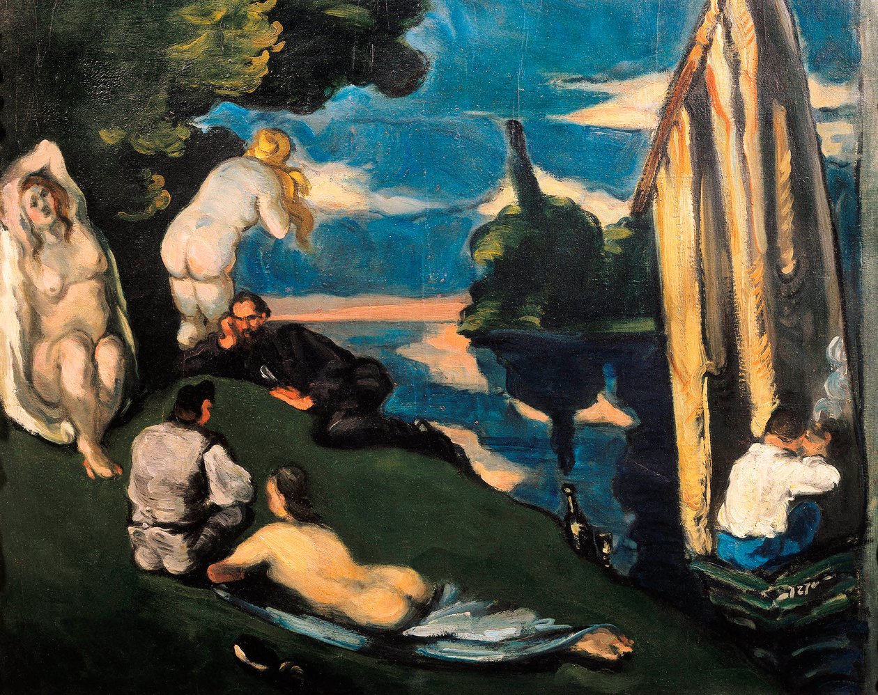 Pastorale oder Idyll von Paul Cézanne
