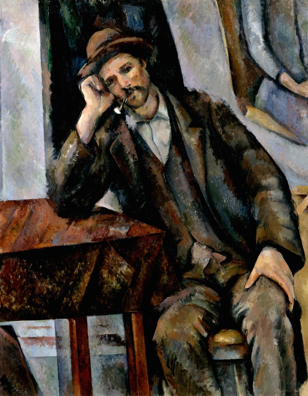 Ein Raucher, 1890-1892 von Paul Cézanne