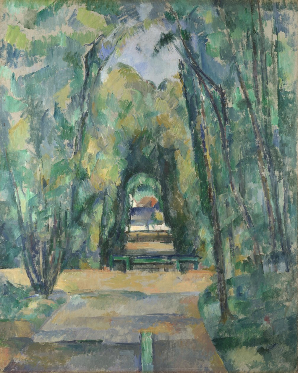 Allee in Chantilly, 1888 von Paul Cézanne