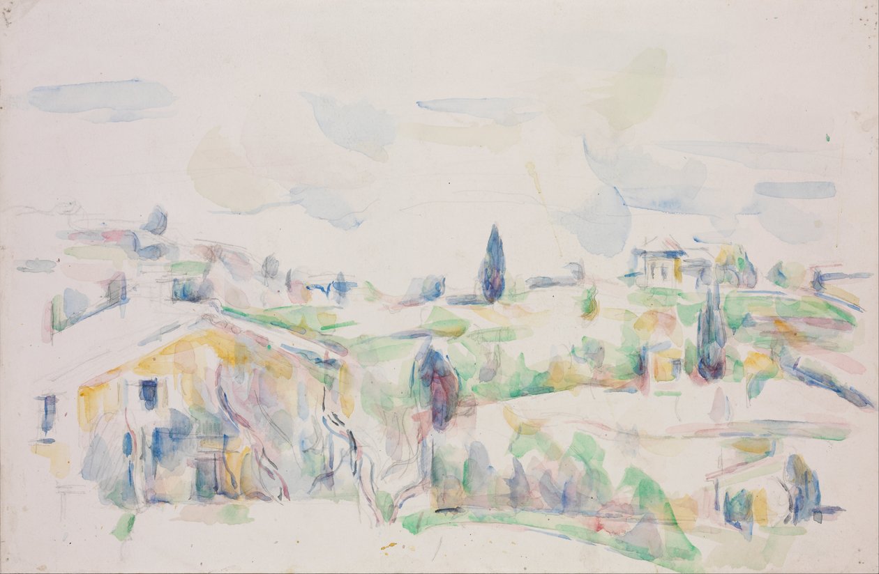 Landschaft in der Provence von Paul Cézanne