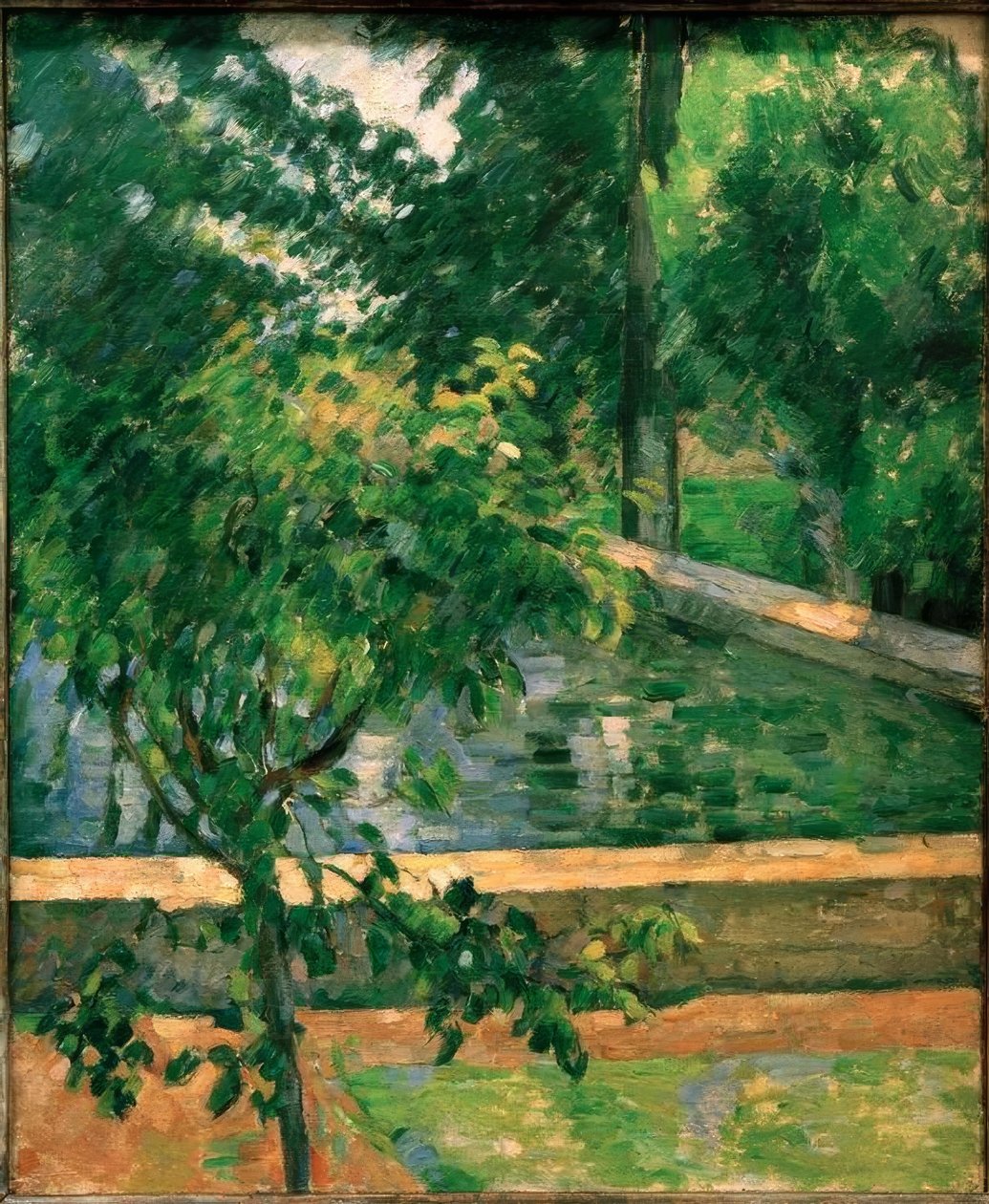 Das Becken von Jas de Bouffan von Paul Cézanne