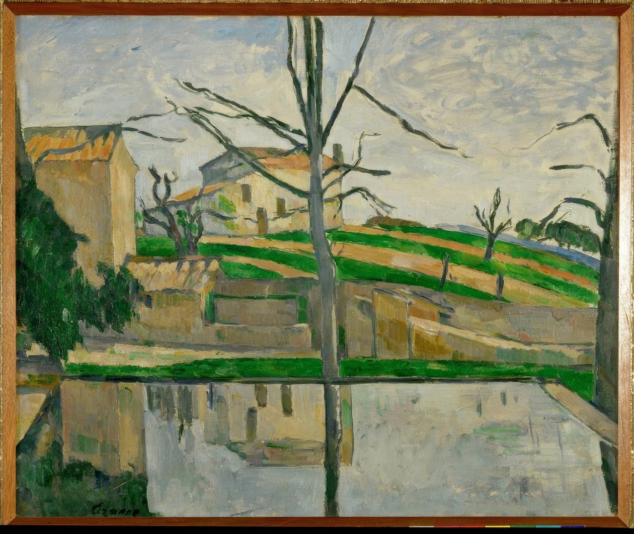 Das Becken von Jas de Bouffan von Paul Cézanne